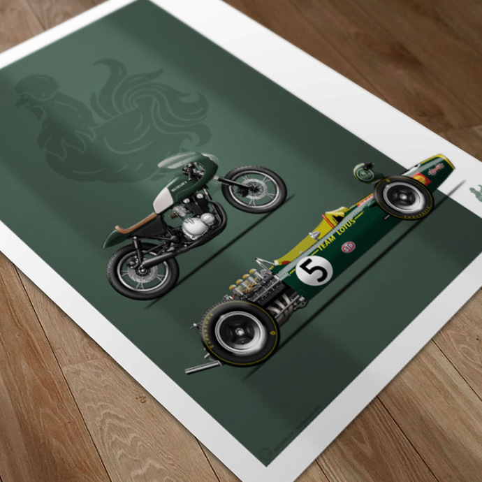 Affiche auto-moto Félix X Last Corner