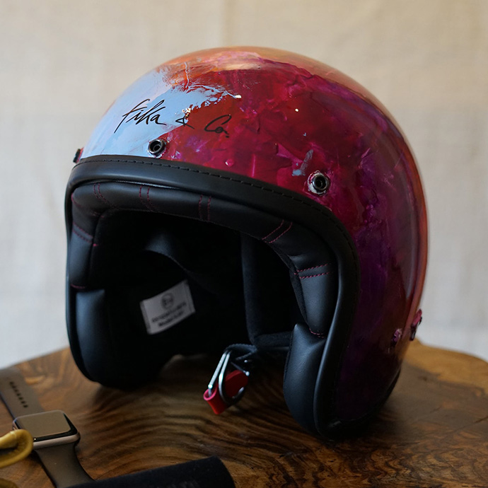 Casque vintage jet ArtRide par Fika & Co