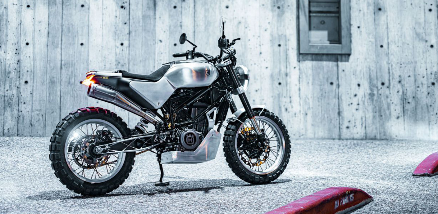 Scrambler Husqvarna Svartpilen 401 par Revival Motorcycles