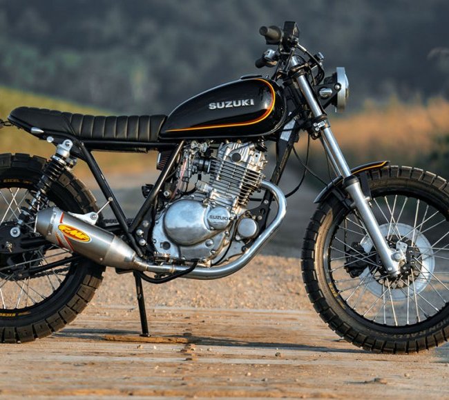 Suzuki GN250 Scrambler V3 par Purpose Built Moto